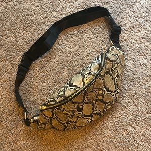 Snakeskin fanny pack